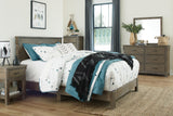 Shamryn Grayish Brown Full Panel Bed - Ella Furniture