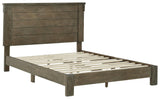 Shamryn Grayish Brown Full Panel Bed - Ella Furniture