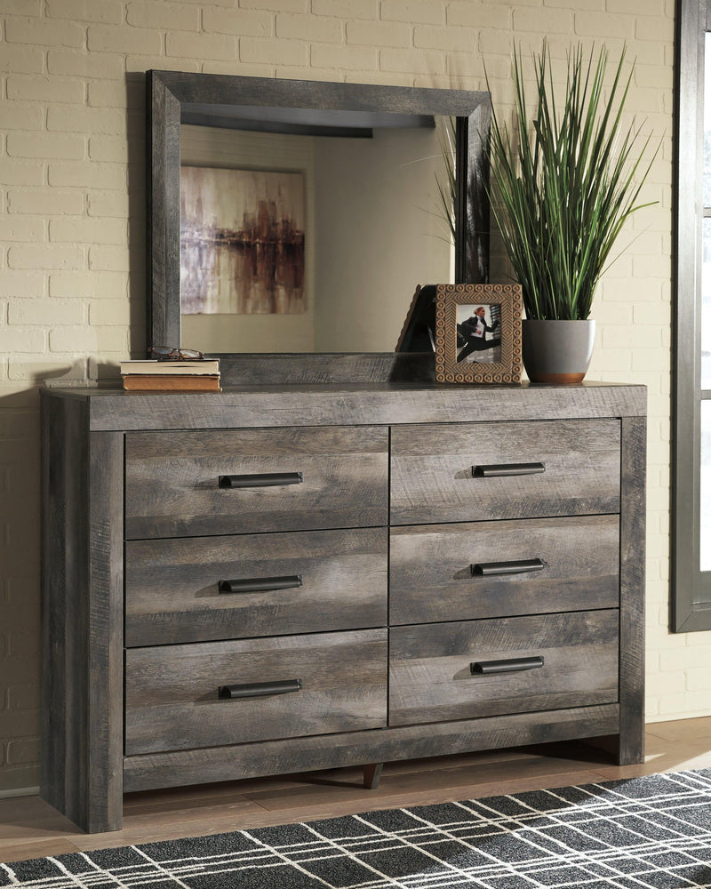 Wynnlow Gray Dresser And Mirror - Ella Furniture