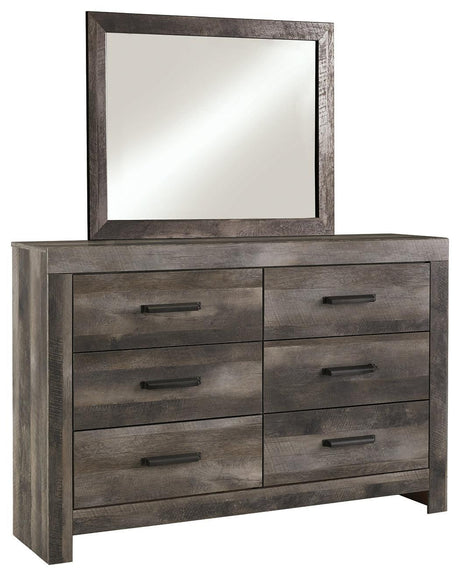 Wynnlow Gray Dresser And Mirror - Ella Furniture