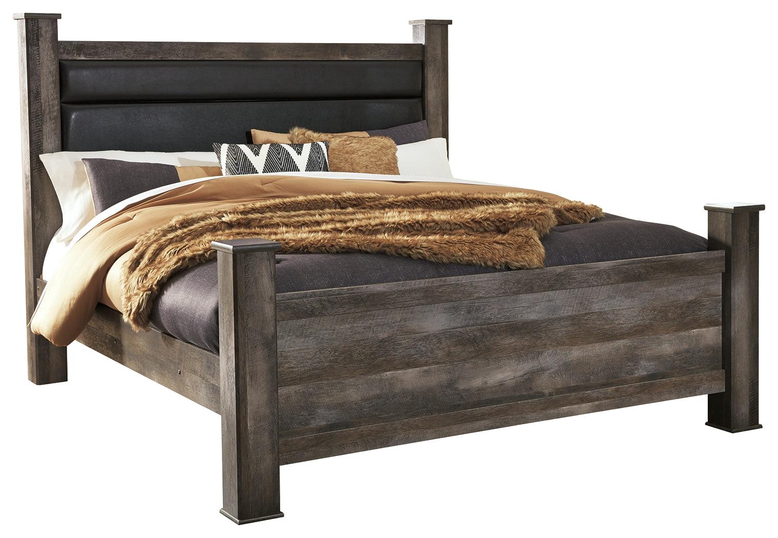 Wynnlow Gray King Panel Bed - Ella Furniture