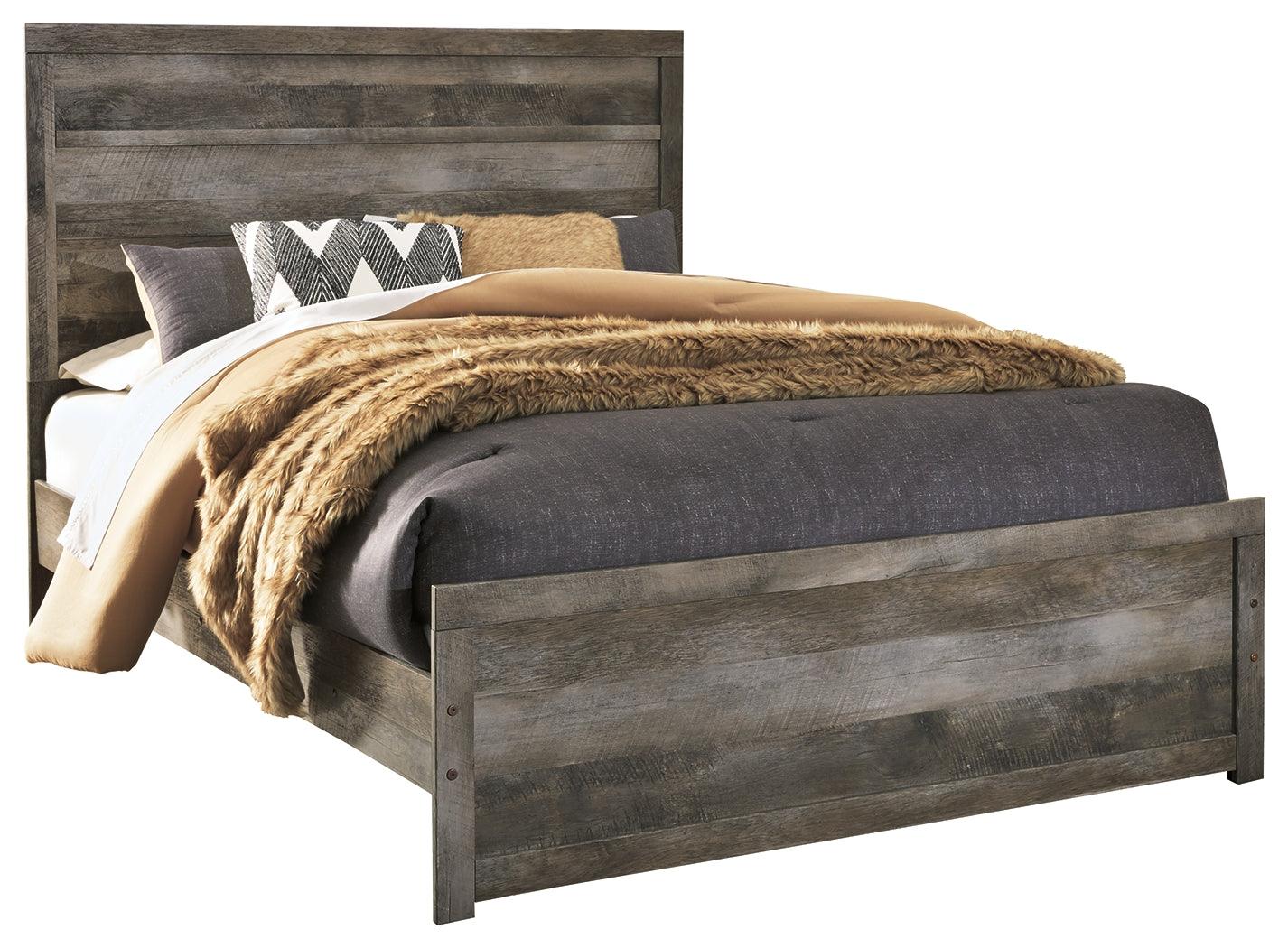 Wynnlow Gray Queen Panel Bed - Ella Furniture