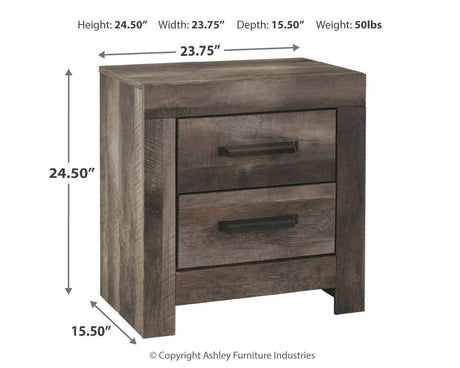 Wynnlow Gray Nightstand - Ella Furniture