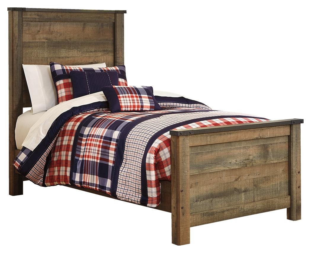 Trinell Brown Twin Panel Bed - Ella Furniture