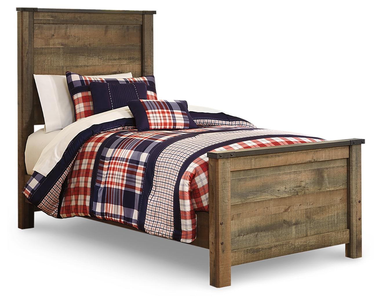 Trinell Brown Twin Panel Bed - Ella Furniture