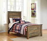 Trinell Brown Twin Panel Bed - Ella Furniture