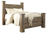 Trinell Brown Queen Poster Bed - Ella Furniture