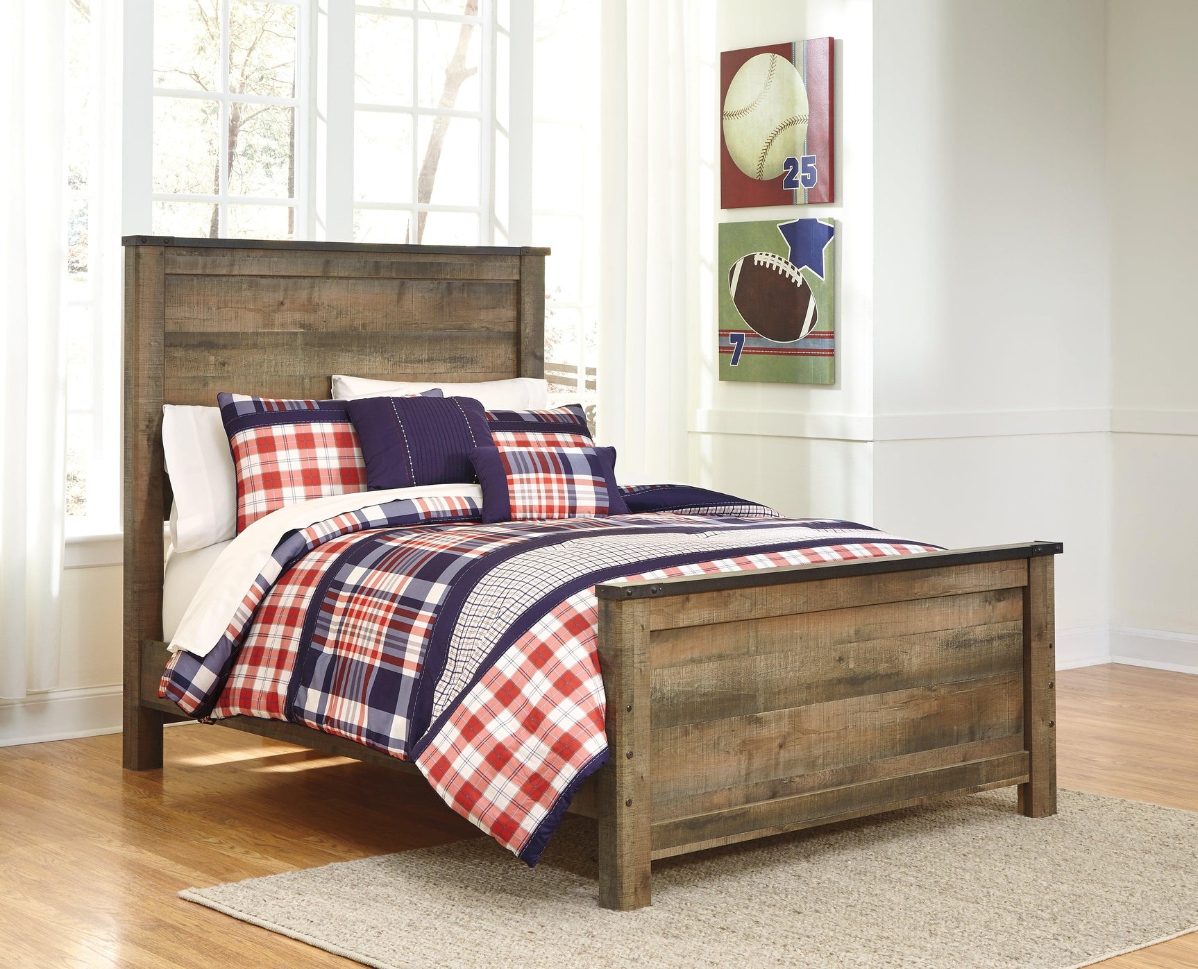 Trinell Brown Full Panel Bed - Ella Furniture