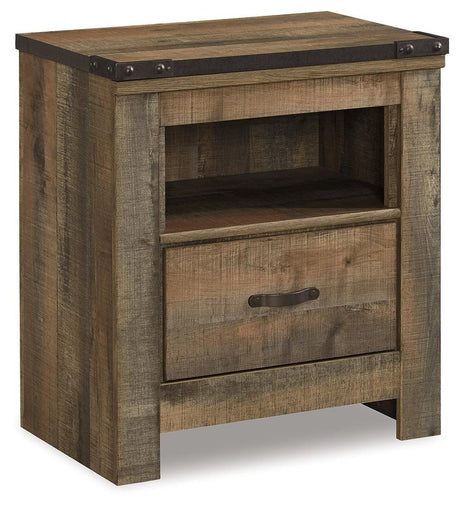 Trinell Brown Nightstand - Ella Furniture