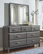 Caitbrook Gray Dresser And Mirror - Ella Furniture