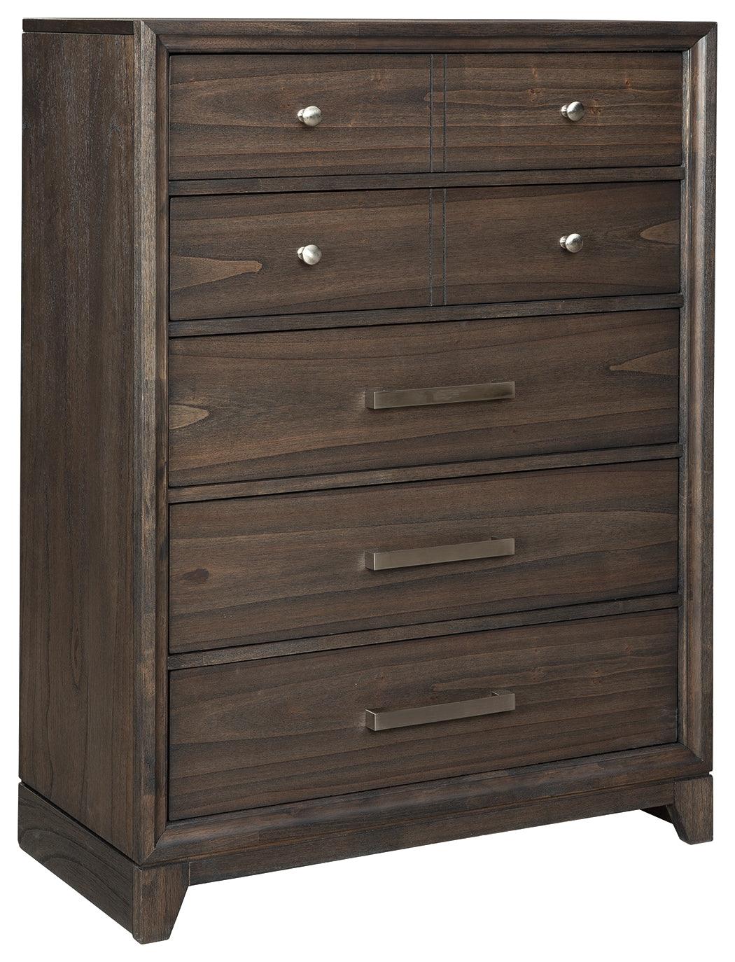 Brueban Brown Chest Of Drawers - Ella Furniture