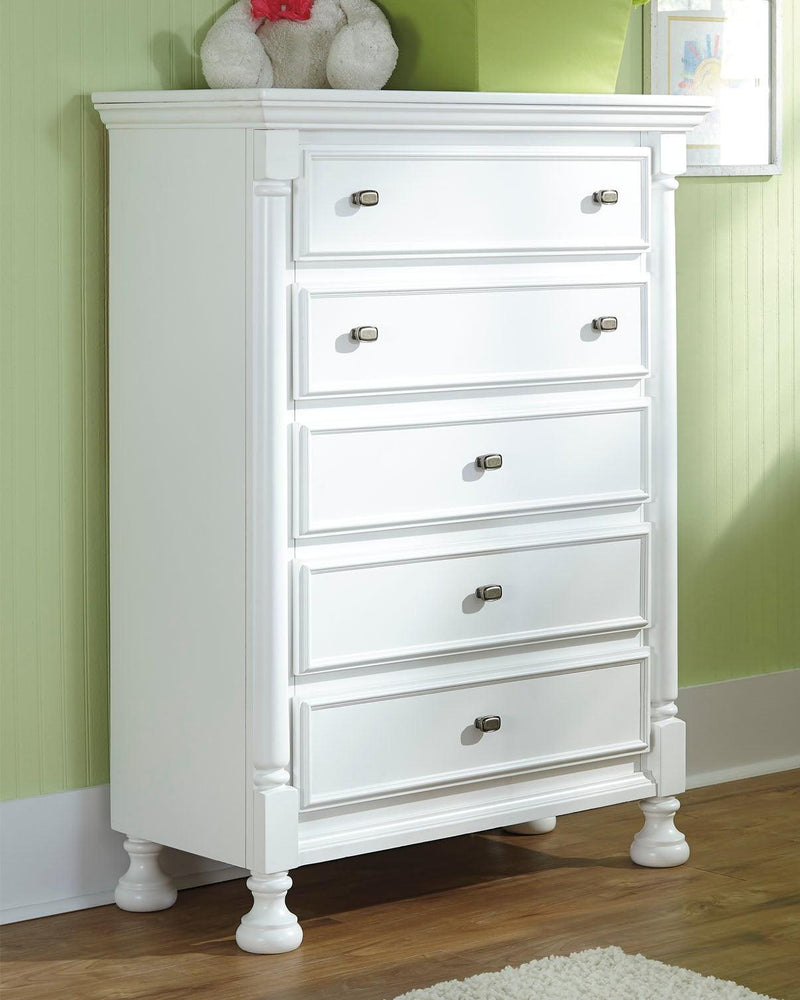 Kaslyn White Chest Of Drawers