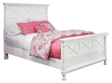 Kaslyn White Queen Panel Bed - Ella Furniture