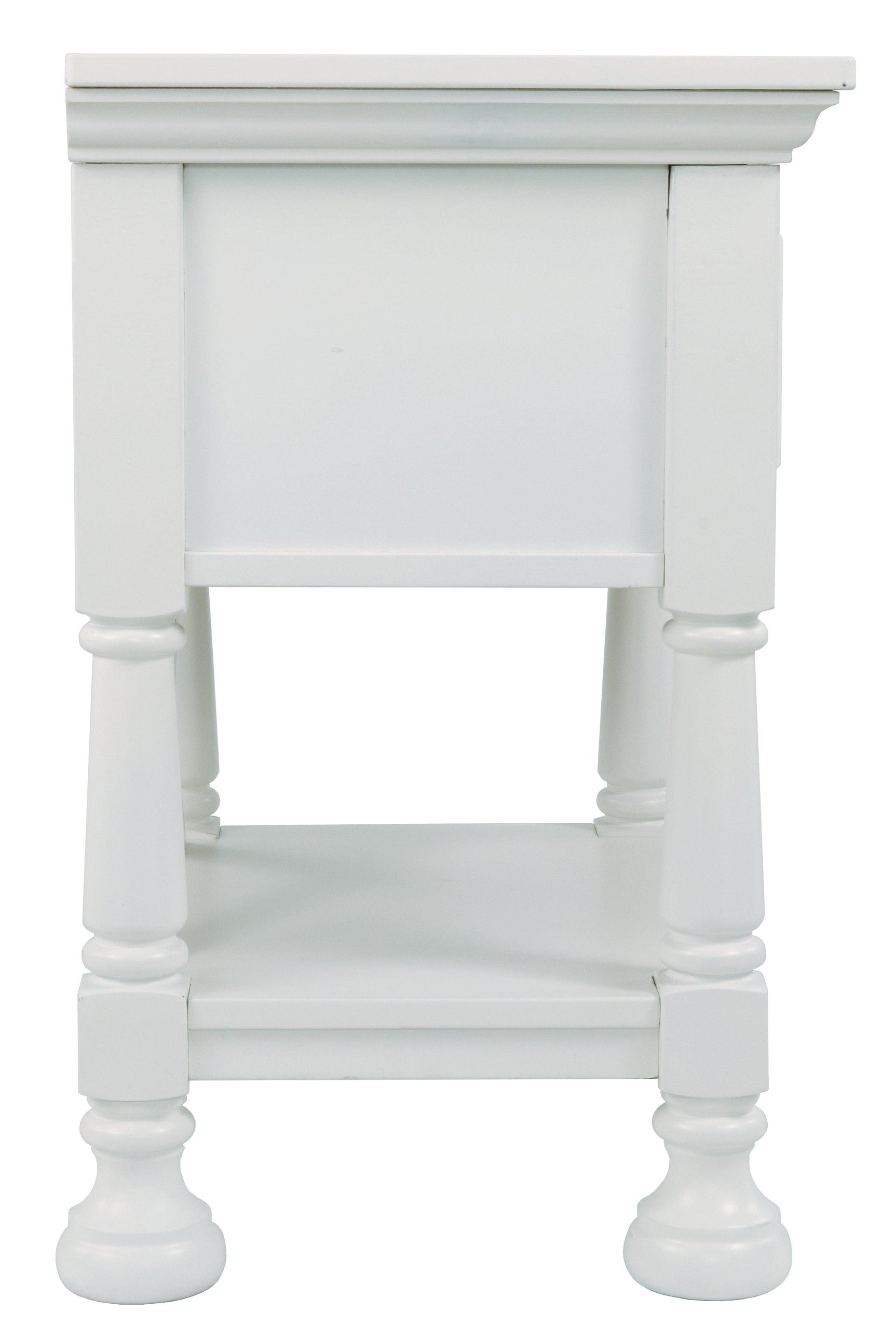 Kaslyn White Nightstand - Ella Furniture