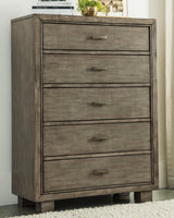 Arnett Gray Chest Of Drawers - Ella Furniture