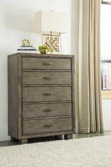 Arnett Gray Chest Of Drawers - Ella Furniture