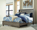 Arnett Gray King Bookcase Bed - Ella Furniture