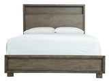 Arnett Gray King Bookcase Bed - Ella Furniture