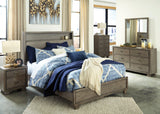 Arnett Gray King Bookcase Bed - Ella Furniture