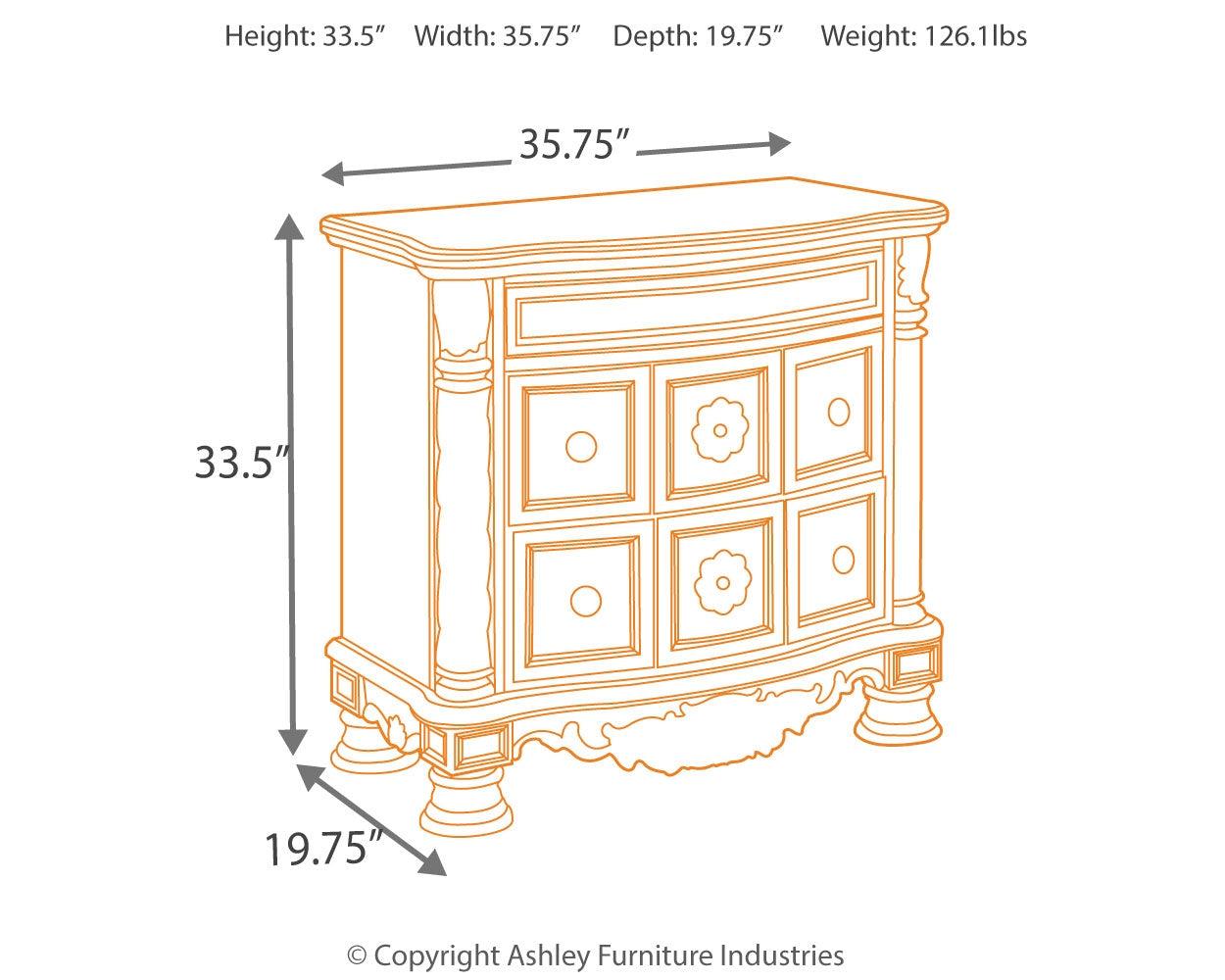 North Shore Dark Brown Nightstand - Ella Furniture