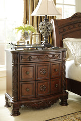 North Shore Dark Brown Nightstand - Ella Furniture