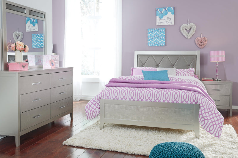 Olivet Silver Twin Panel Bed