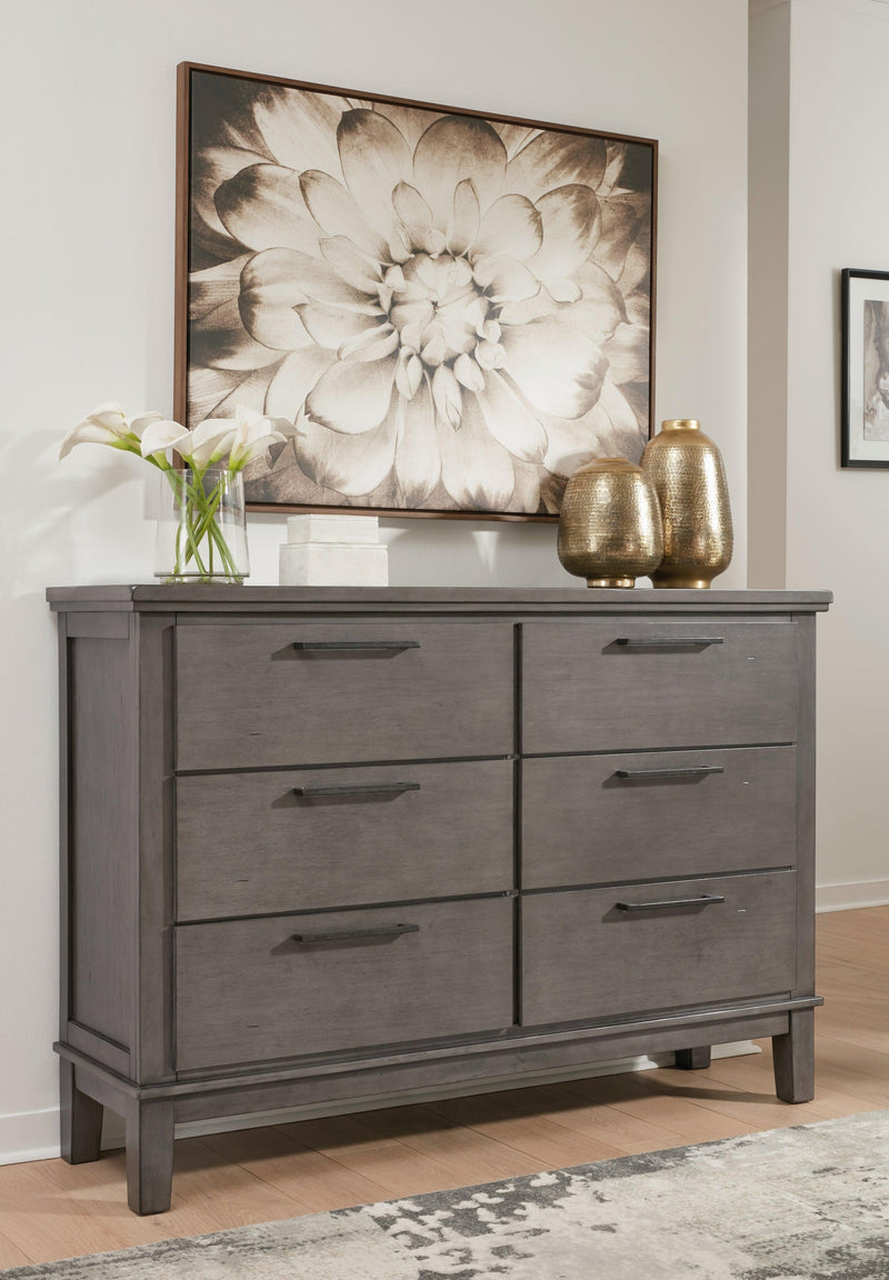 Hallanden Gray Dresser - Ella Furniture