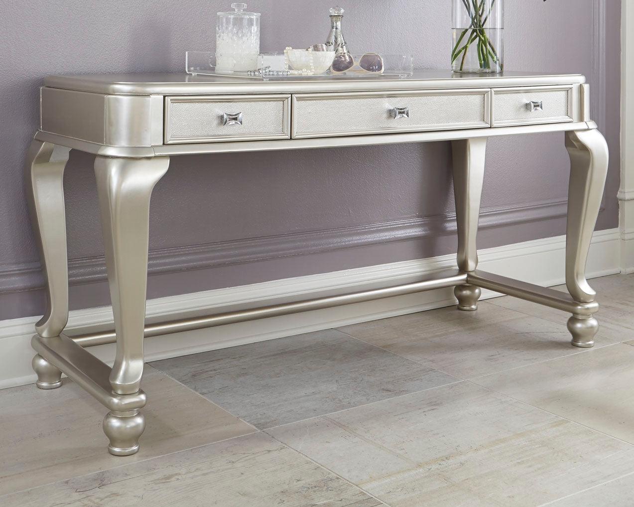 Coralayne Silver Vanity - Ella Furniture