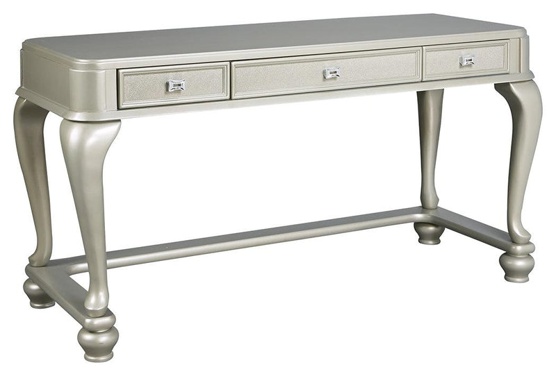 Coralayne Silver Youth Vanity With Chair - Ella Furniture