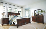 Porter Rustic Brown King Panel Bed - Ella Furniture