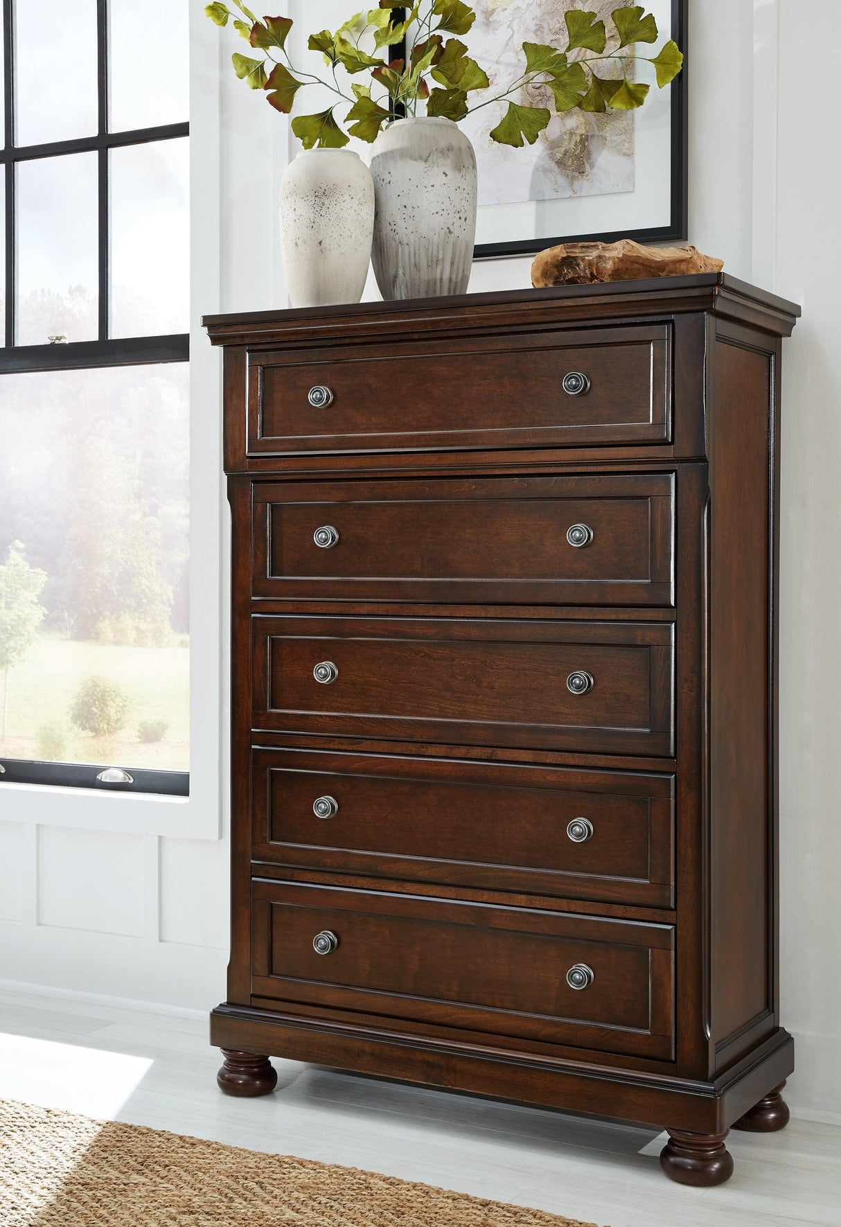 Porter Rustic Brown Chest Of Drawers - Ella Furniture