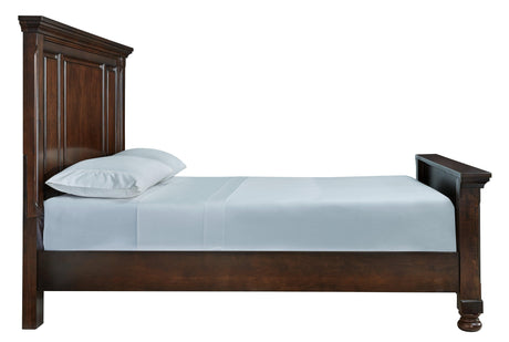 Porter Rustic Brown Queen Panel Bed - Ella Furniture
