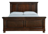 Porter Rustic Brown King Panel Bed - Ella Furniture