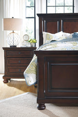 Porter Rustic Brown Nightstand - Ella Furniture