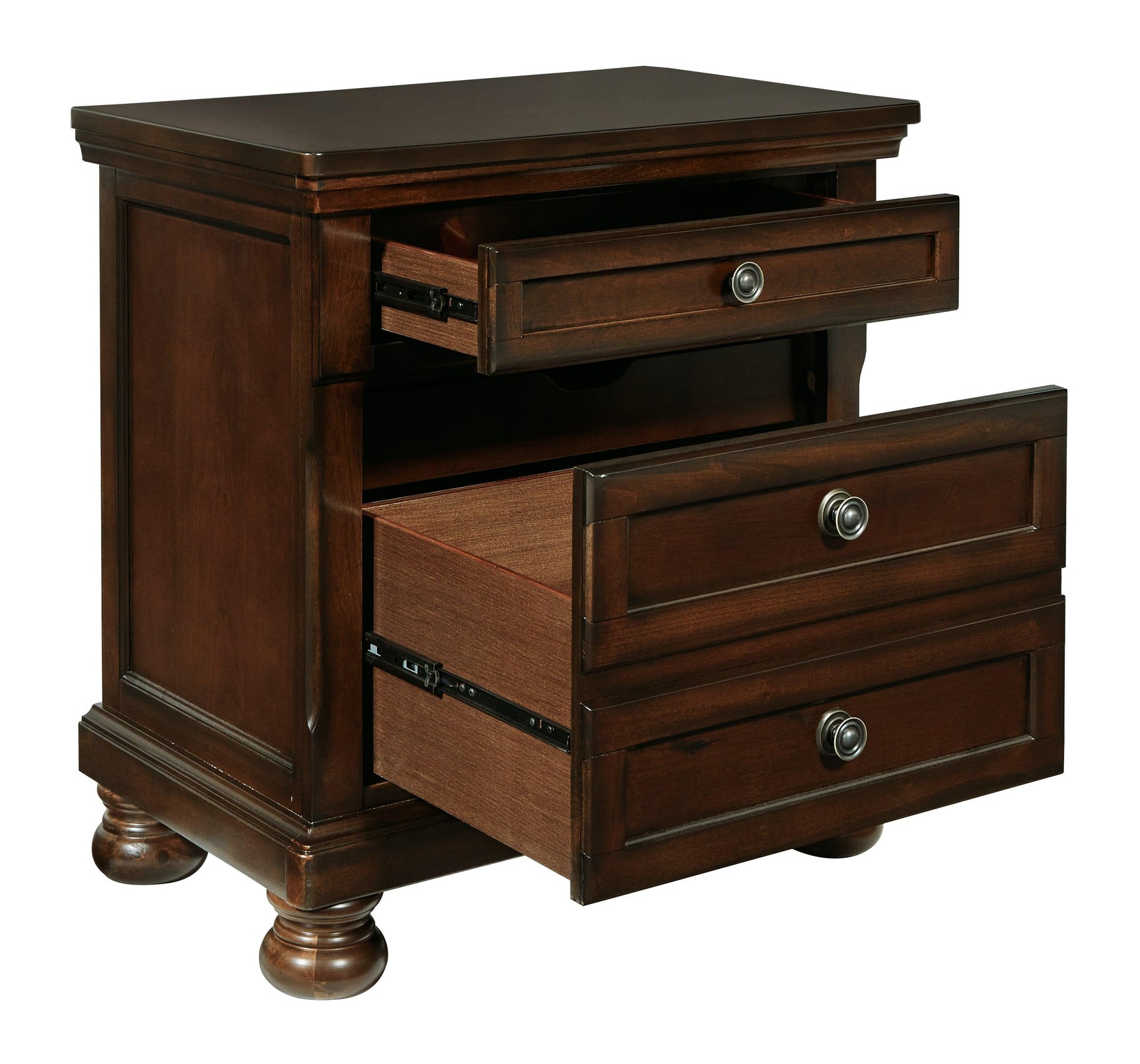 Porter Rustic Brown Nightstand - Ella Furniture