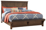 Lakeleigh Brown King Panel Bed With Upholstered Bench - Ella Furniture