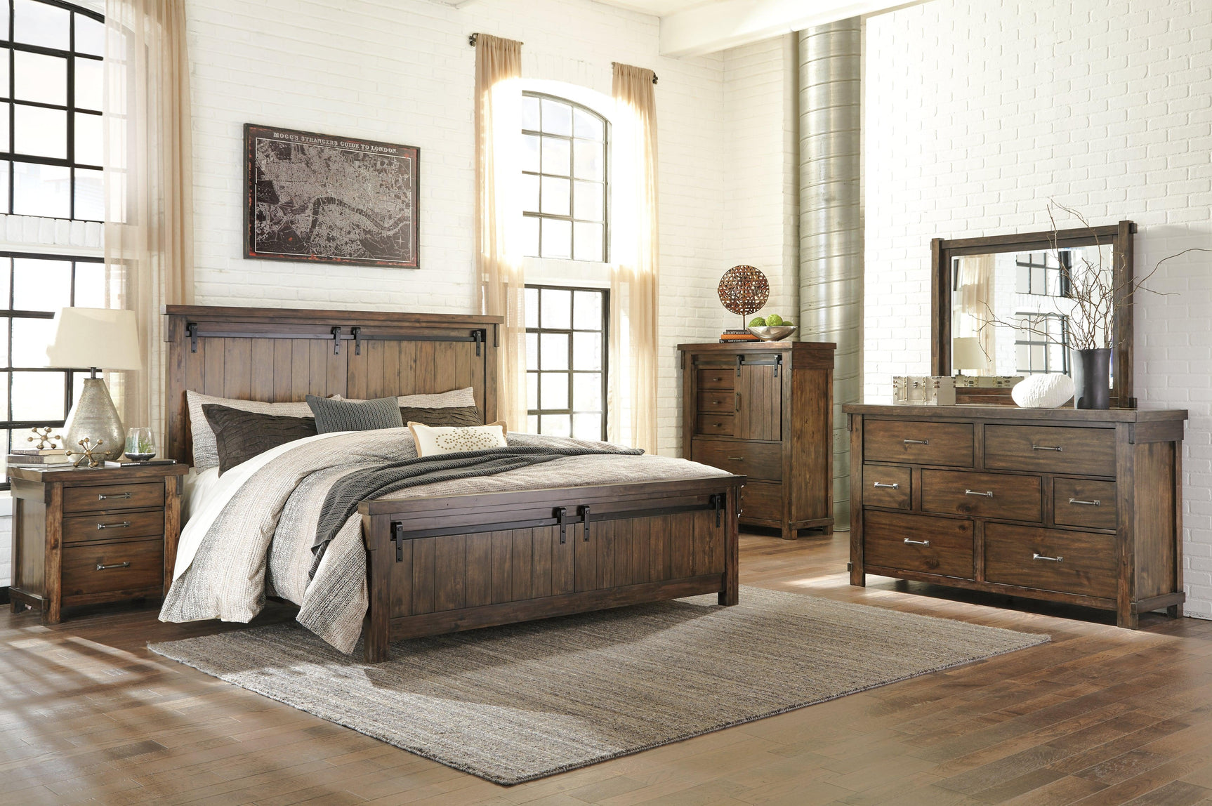 Lakeleigh Brown Dresser And Mirror - Ella Furniture