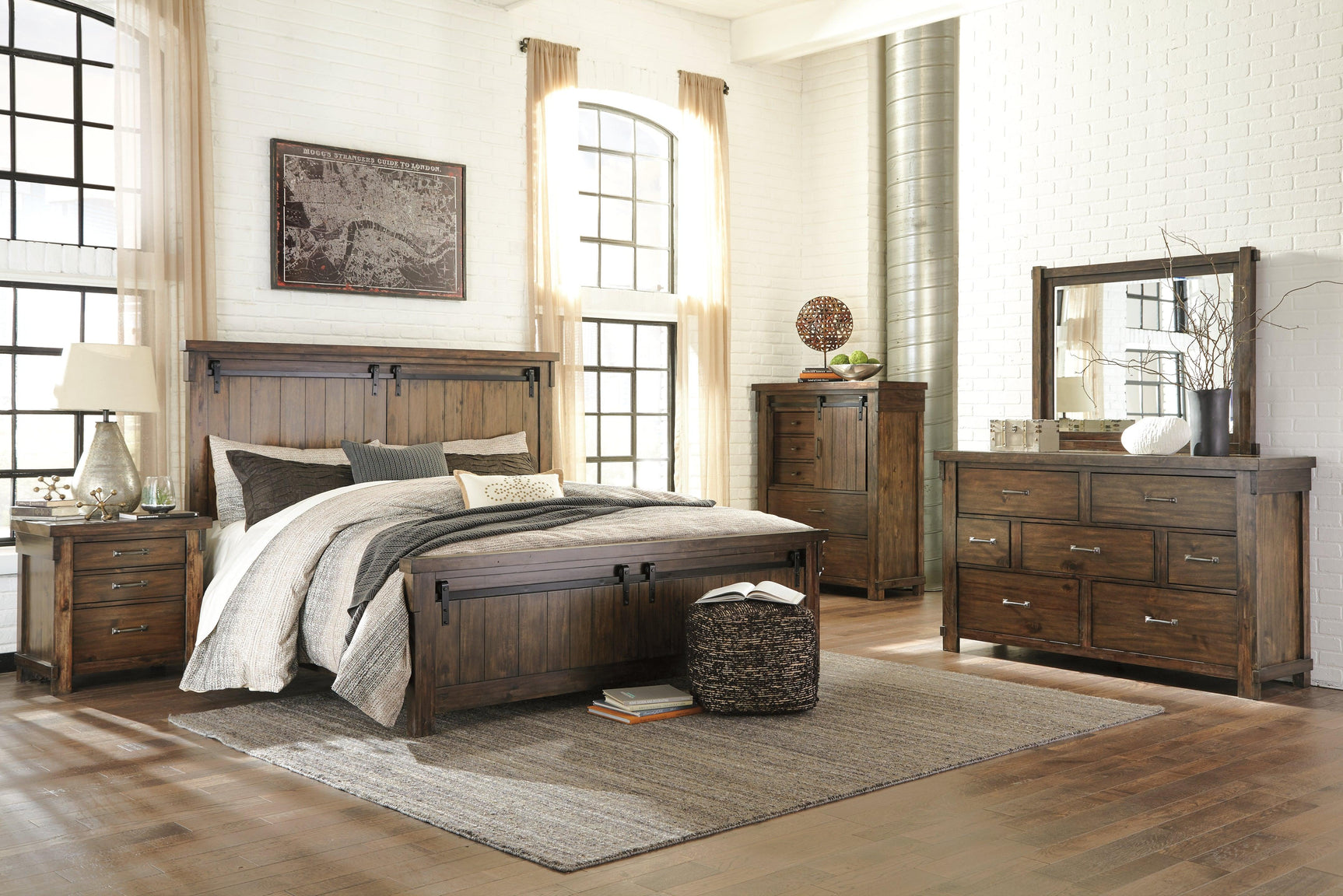 Lakeleigh Brown Dresser And Mirror - Ella Furniture