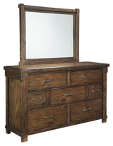 Lakeleigh Brown Dresser And Mirror - Ella Furniture