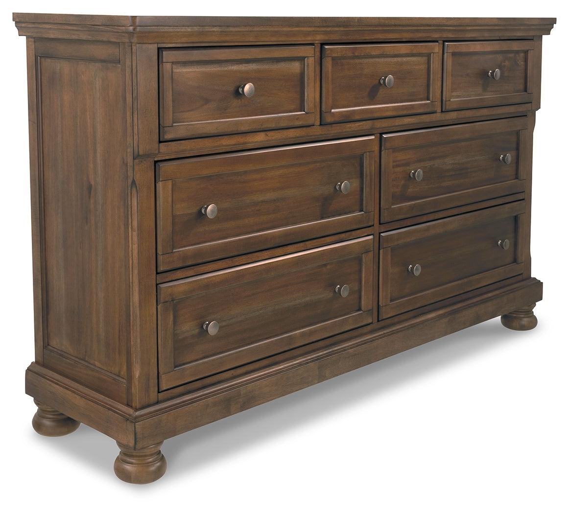 Flynnter Medium Brown Dresser - Ella Furniture