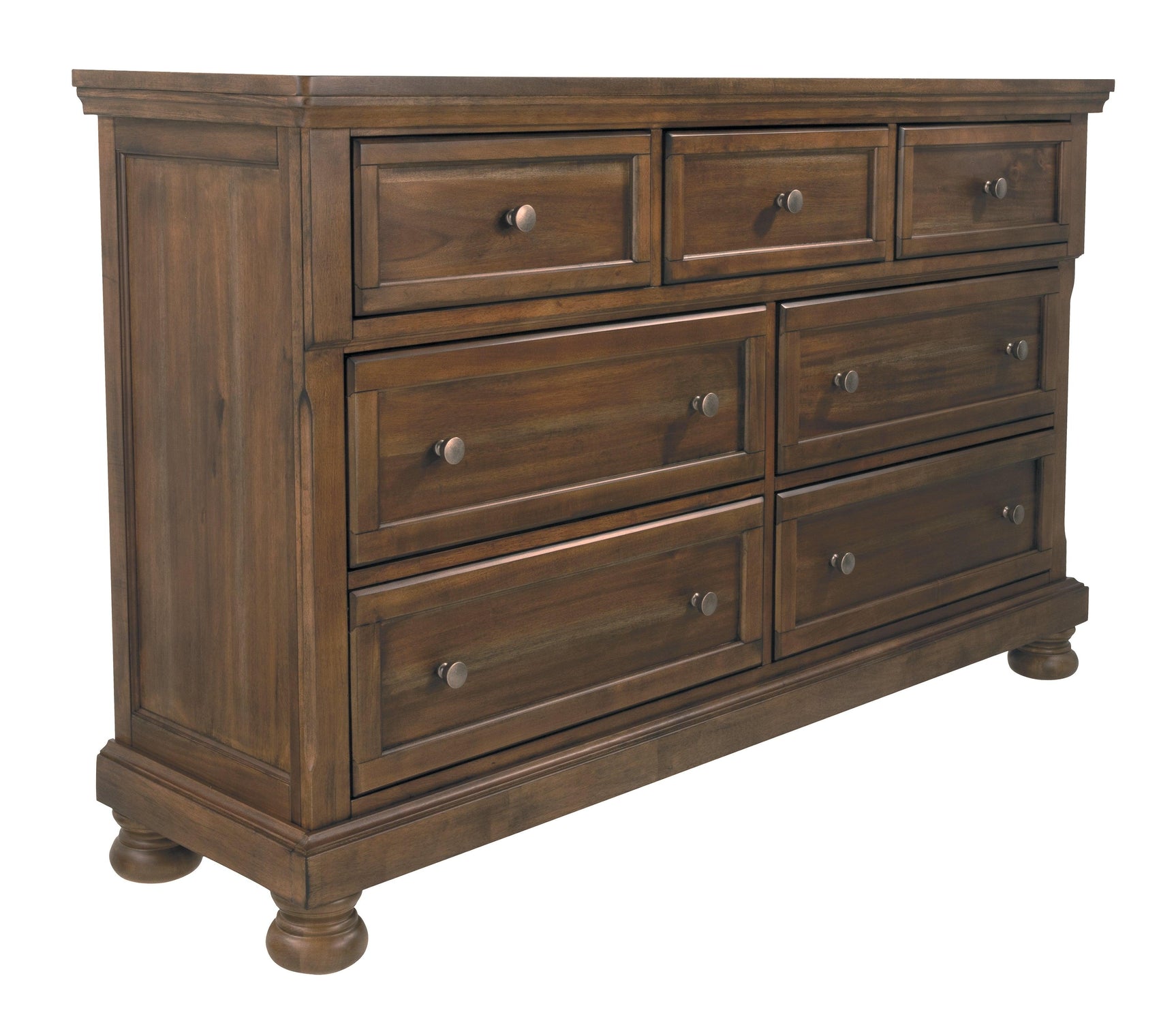 Flynnter Medium Brown Dresser And Mirror - Ella Furniture