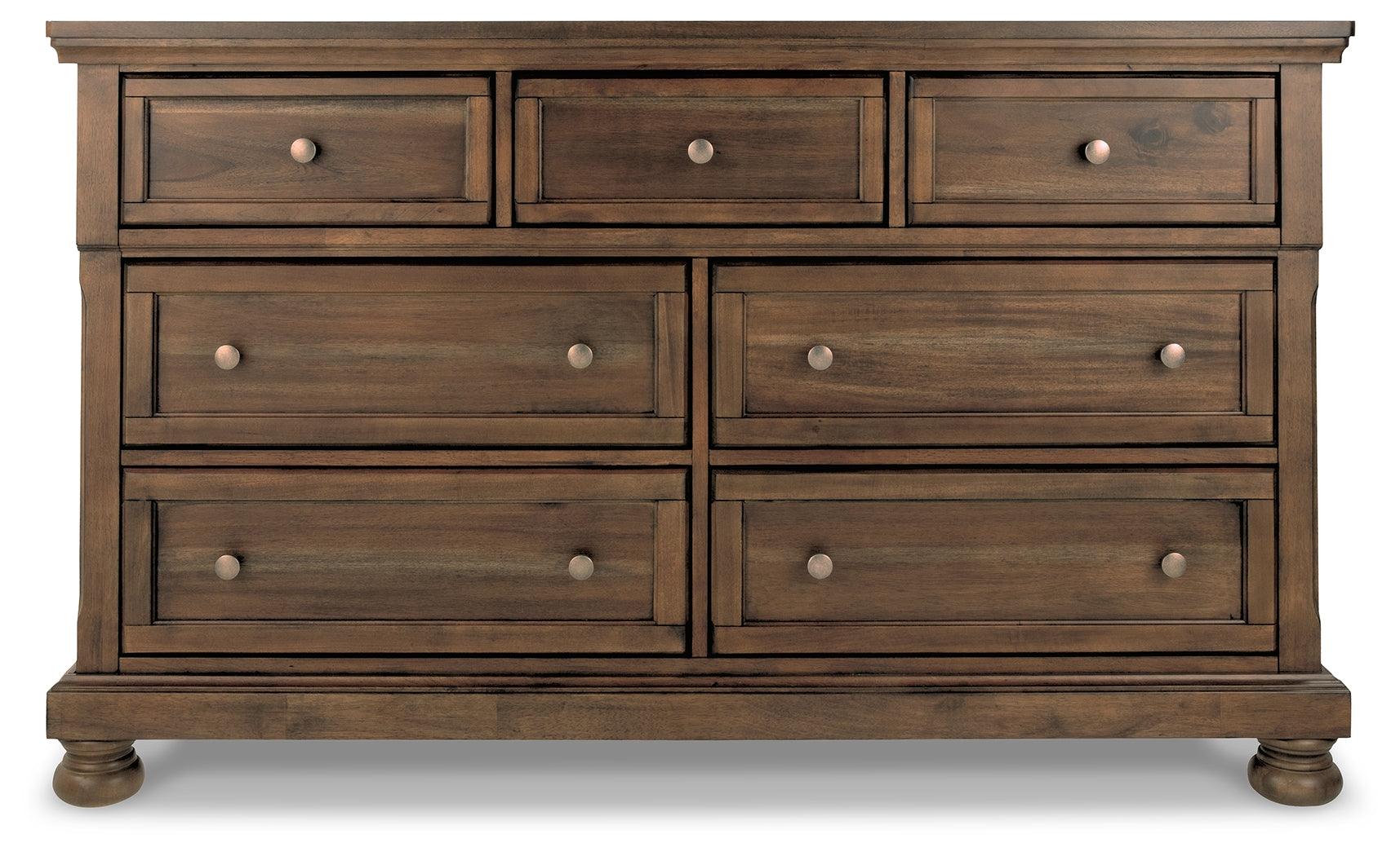 Flynnter Medium Brown Dresser - Ella Furniture