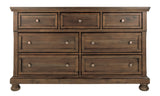 Flynnter Medium Brown Dresser And Mirror - Ella Furniture