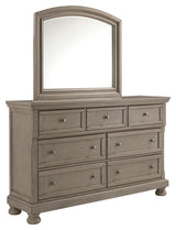 Lettner Light Gray Dresser And Mirror - Ella Furniture