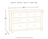 Brashland White Dresser - Ella Furniture