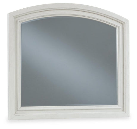 Robbinsdale Antique White Dresser And Mirror - Ella Furniture