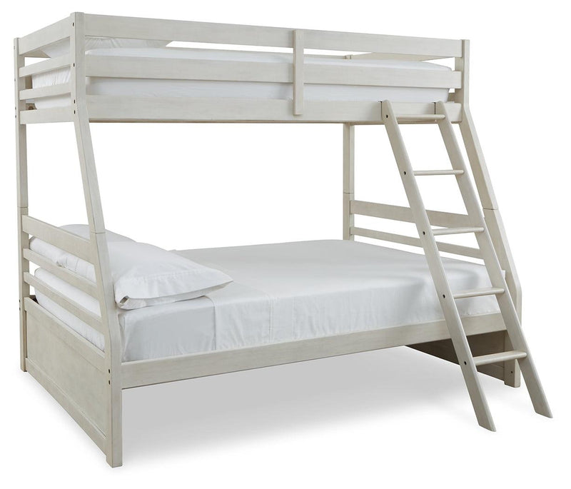 Robbinsdale Antique White Twin Over Full Bunk Bed - Ella Furniture