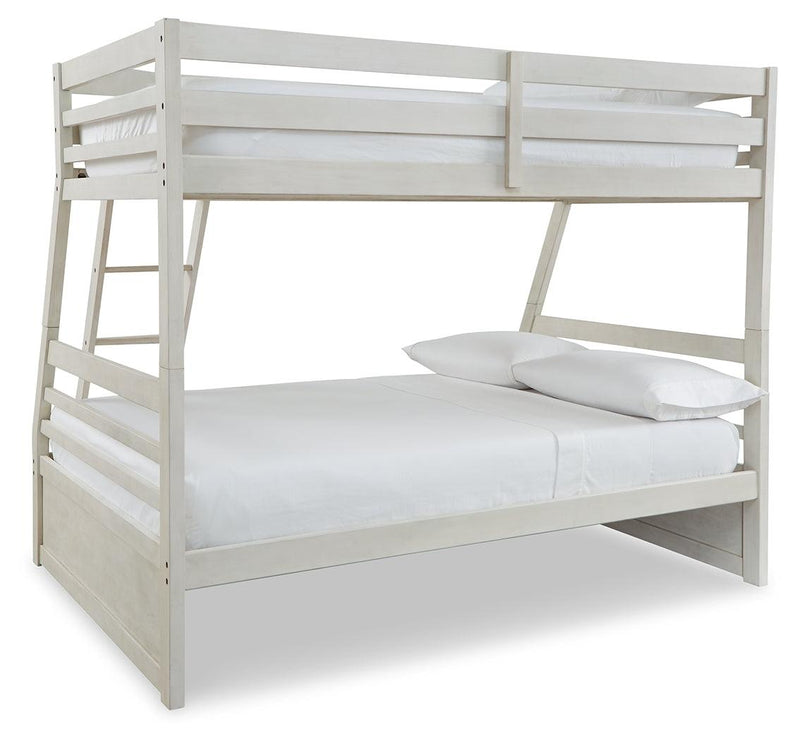 Robbinsdale Antique White Twin Over Full Bunk Bed - Ella Furniture