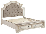 Realyn Two-tone Queen Upholstered Bed - Ella Furniture