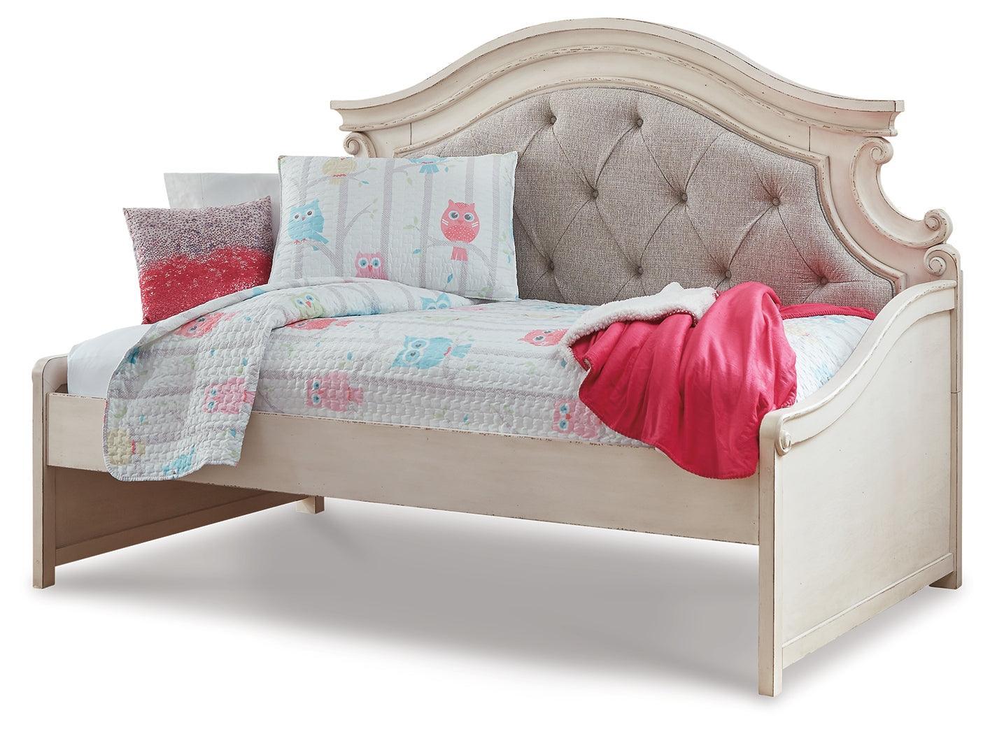 Realyn Chipped White Twin Day Bed - Ella Furniture